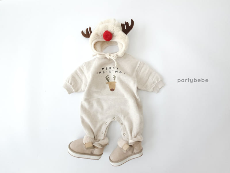 Party Kids - Korean Children Fashion - #prettylittlegirls - Rudolf Santa Bodysuit Set-up - 8