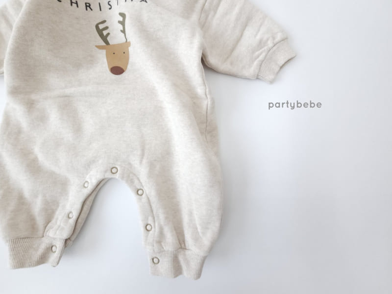 Party Kids - Korean Children Fashion - #todddlerfashion - Rudolf Santa Bodysuit Set-up - 9