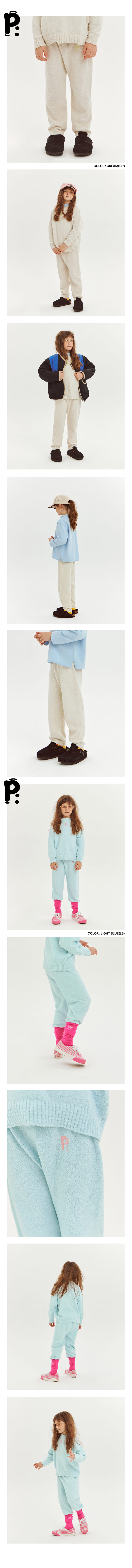 Peach-Cream - Korean Children Fashion - #kidzfashiontrend - Elbun Knit Pants