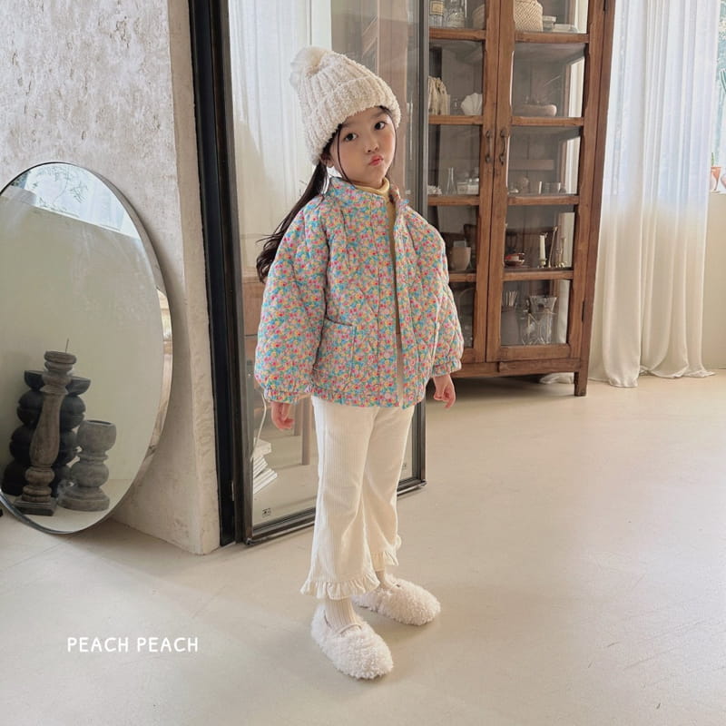 Peach Peach - Korean Children Fashion - #childofig - Loma Flower Jumper - 8