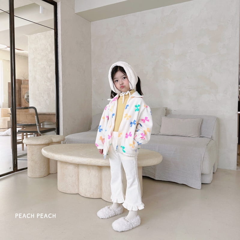 Peach Peach - Korean Children Fashion - #childofig - Ribbon ZIP-up - 7