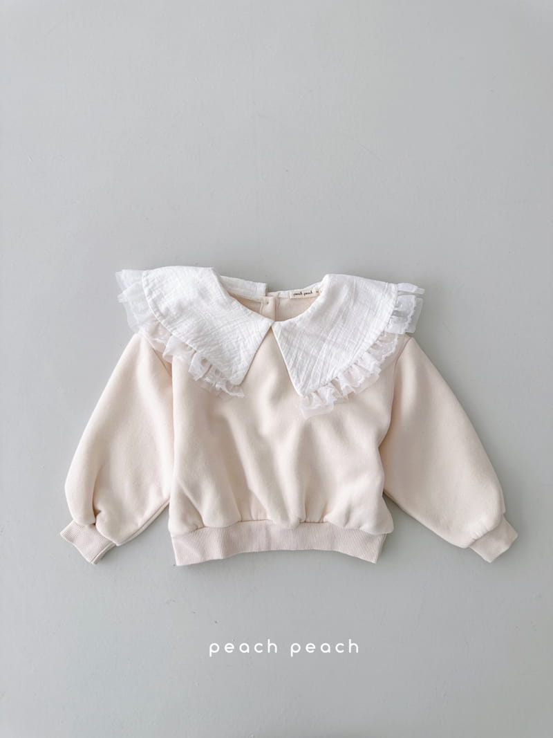 Peach Peach - Korean Children Fashion - #childofig - Dona Sweatshirt - 2