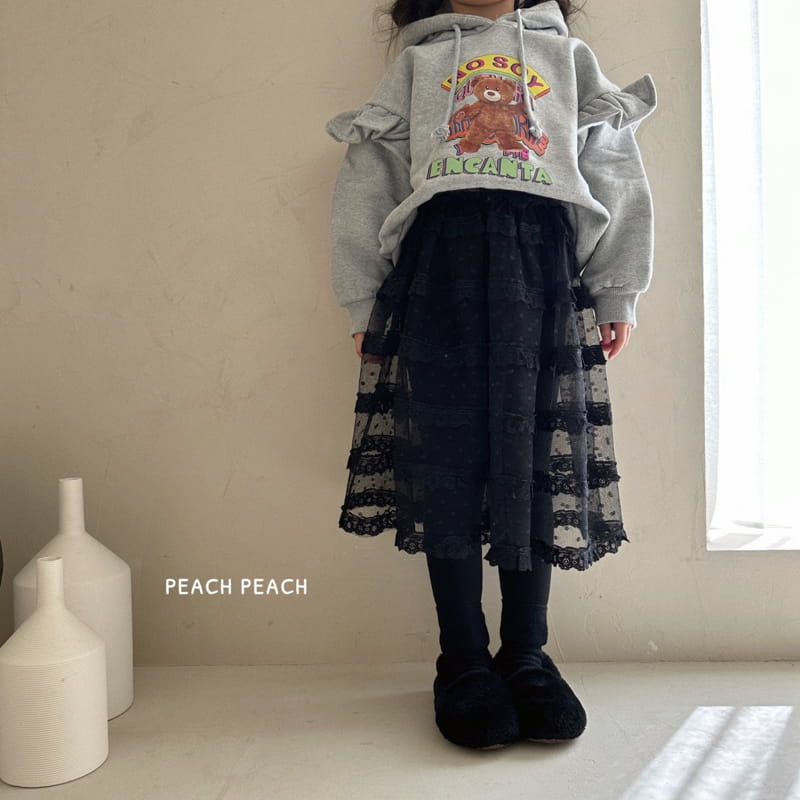 Peach Peach - Korean Children Fashion - #discoveringself - Jane Lace Skirt Leggings - 6