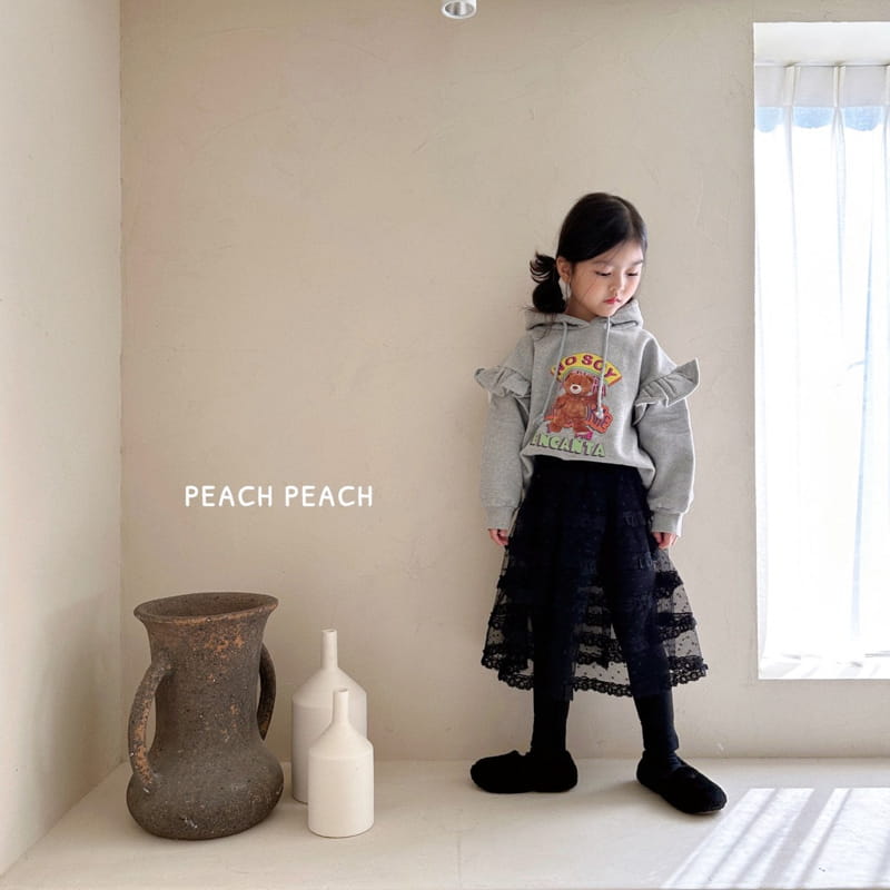 Peach Peach - Korean Children Fashion - #kidzfashiontrend - Jane Lace Skirt Leggings - 10