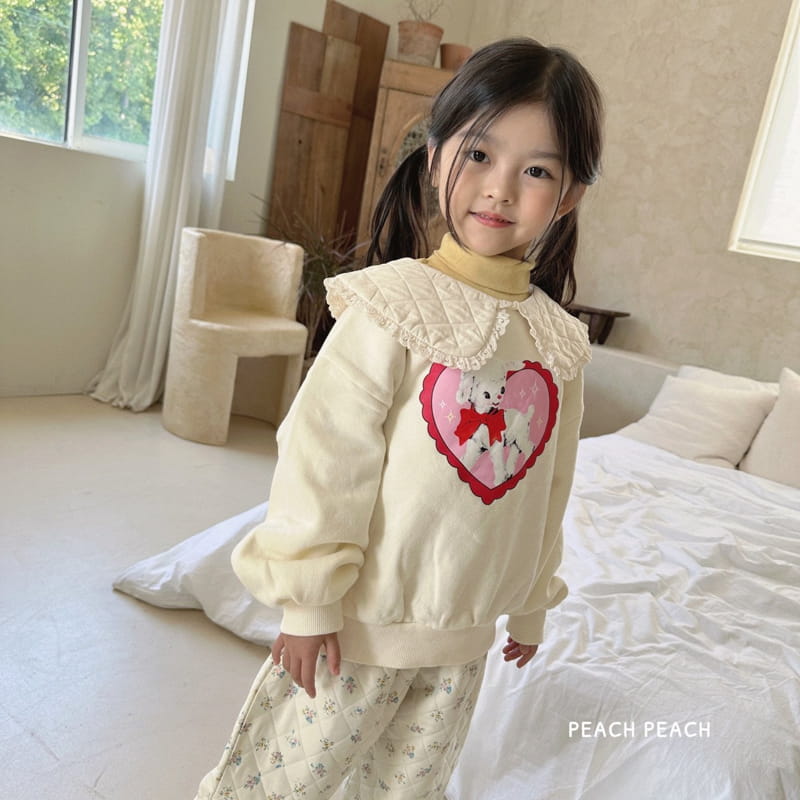 Peach Peach - Korean Children Fashion - #magicofchildhood - Gift Sweatshirt - 10