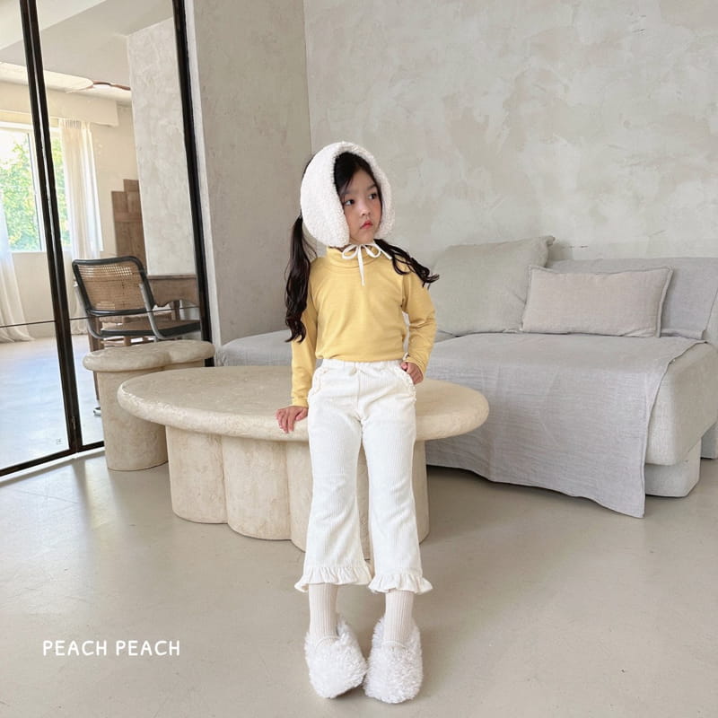 Peach Peach - Korean Children Fashion - #toddlerclothing - Silky Turtleneck Tee - 11