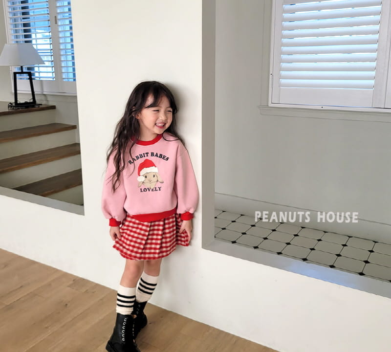 Peanuts - Korean Children Fashion - #Kfashion4kids - Rabbit Santa Tee - 12