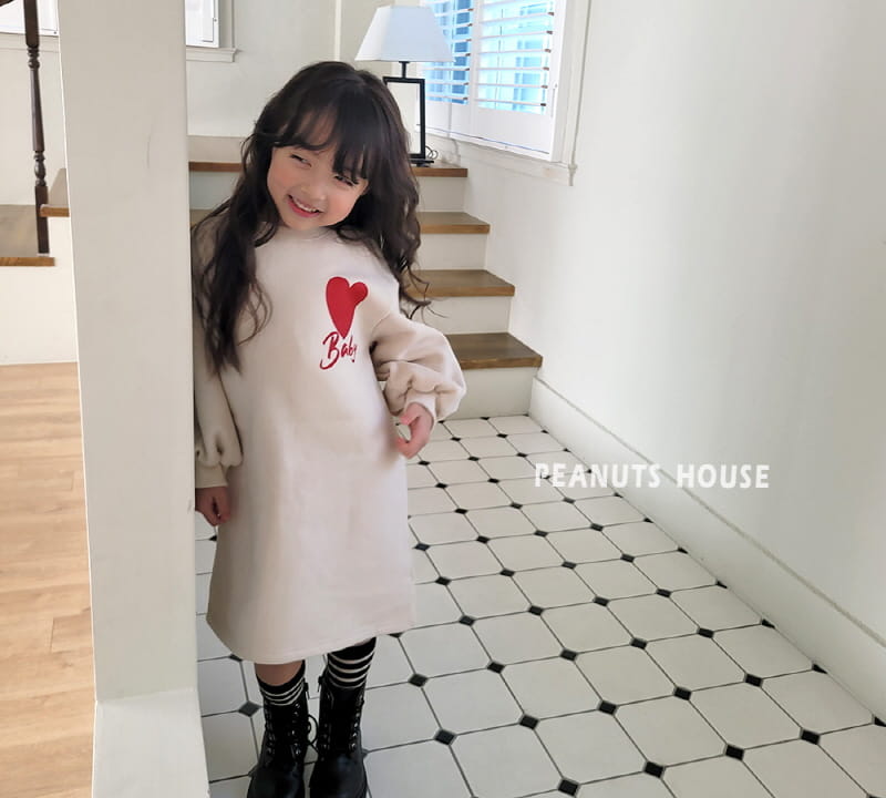 Peanuts - Korean Children Fashion - #childofig - Heart One-piece