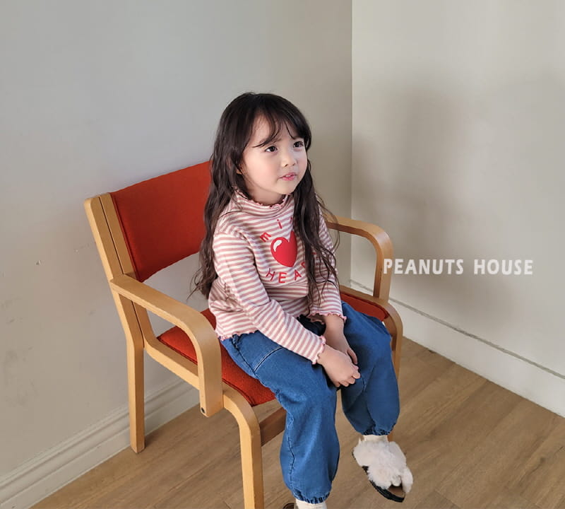 Peanuts - Korean Children Fashion - #childofig - Denim Bonding Pants - 5