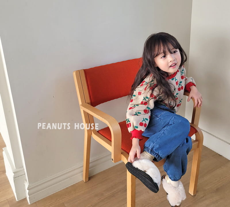 Peanuts - Korean Children Fashion - #childofig - Cherry Knit Tee - 4