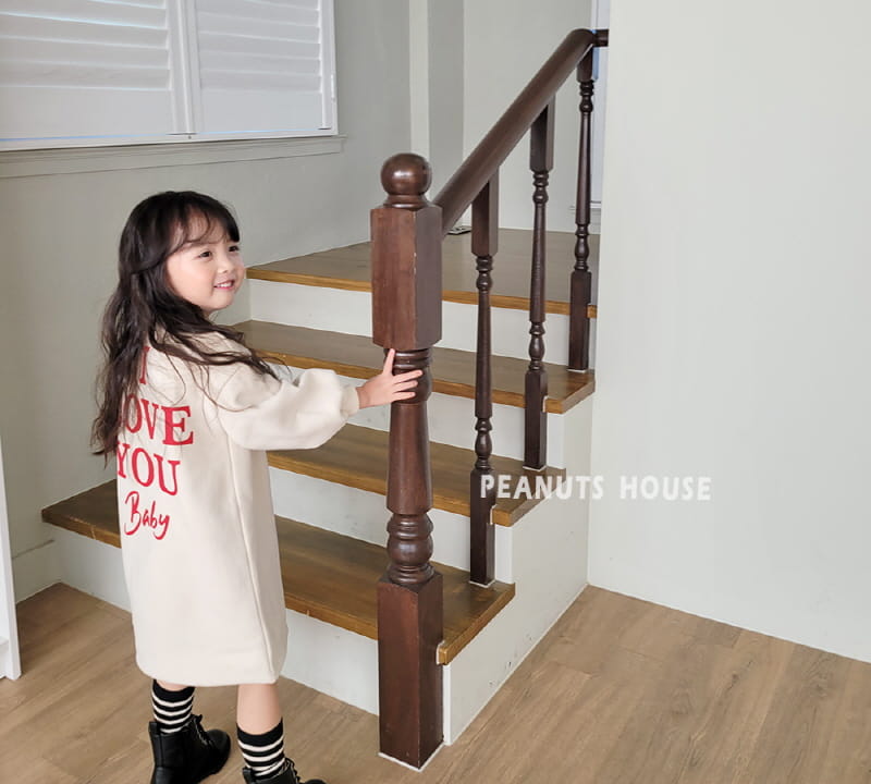 Peanuts - Korean Children Fashion - #designkidswear - Heart One-piece - 3