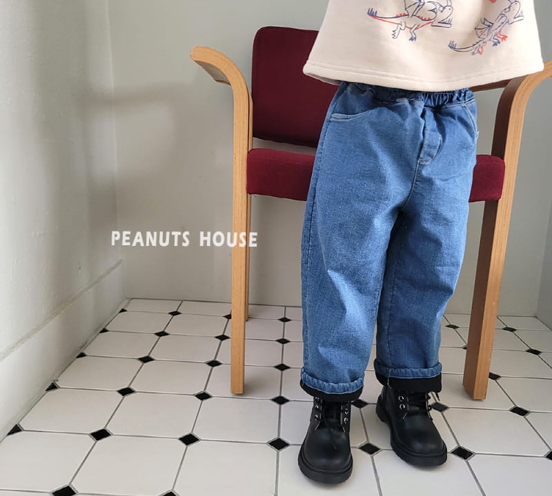 Peanuts - Korean Children Fashion - #designkidswear - Denim Bonding Pants - 9