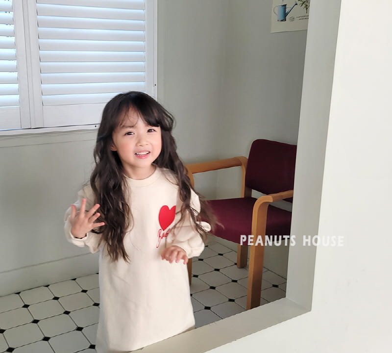 Peanuts - Korean Children Fashion - #designkidswear - Heart One-piece - 4