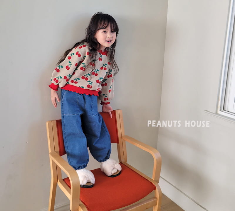 Peanuts - Korean Children Fashion - #discoveringself - Cherry Knit Tee - 6