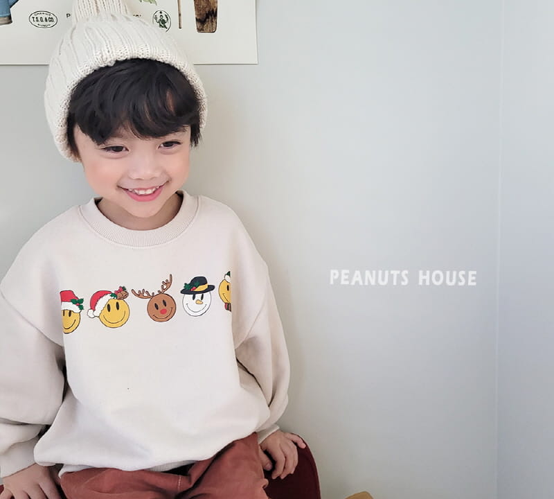 Peanuts - Korean Children Fashion - #discoveringself - Smile Santa Tee