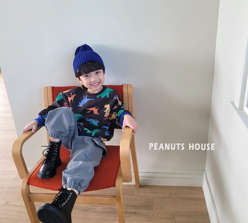 Peanuts - Korean Children Fashion - #fashionkids - Black Denim Cargo Pants - 10