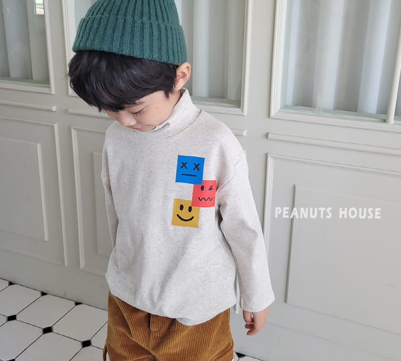 Peanuts - Korean Children Fashion - #kidsshorts - Square Smile Tee - 10