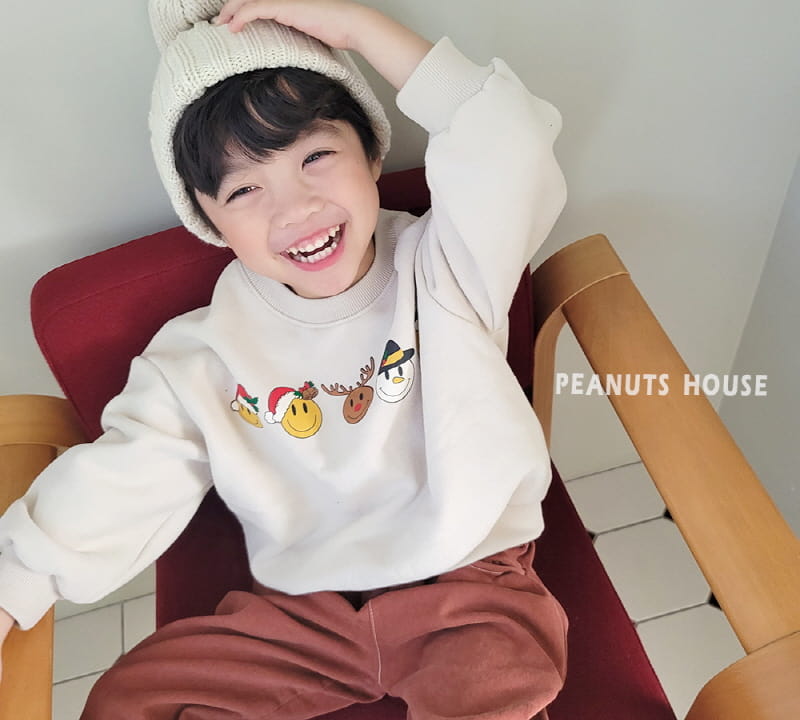 Peanuts - Korean Children Fashion - #kidsshorts - Smile Santa Tee - 3