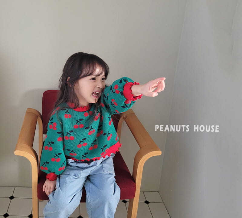 Peanuts - Korean Children Fashion - #kidzfashiontrend - Cherry Knit Tee - 10