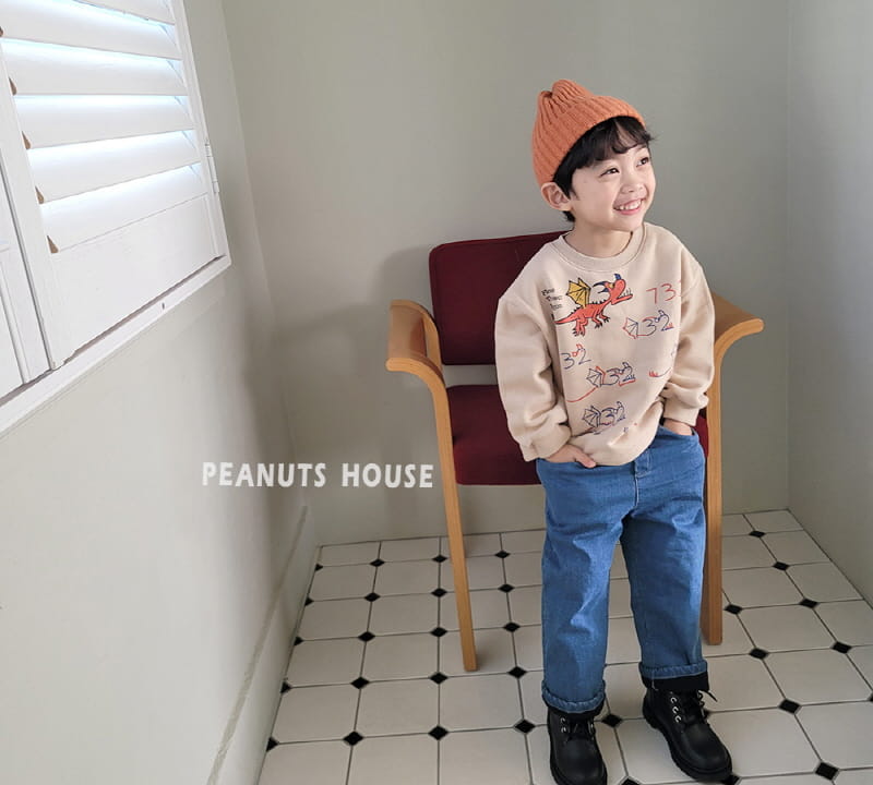 Peanuts - Korean Children Fashion - #minifashionista - Denim Bonding Pants - 2