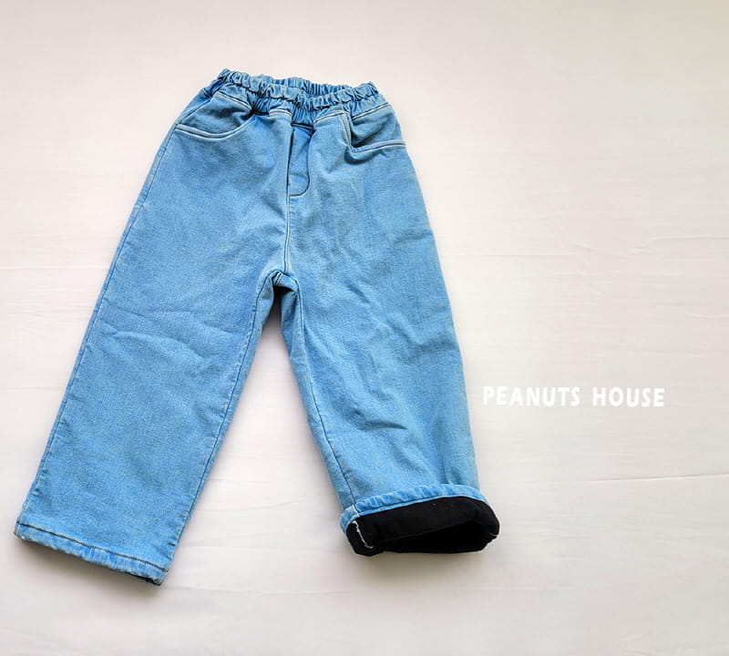 Peanuts - Korean Children Fashion - #toddlerclothing - Denim Bonding Pants - 5