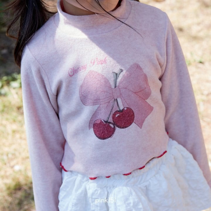 Pink151 - Korean Children Fashion - #discoveringself - Cherry Pink Crop Tee