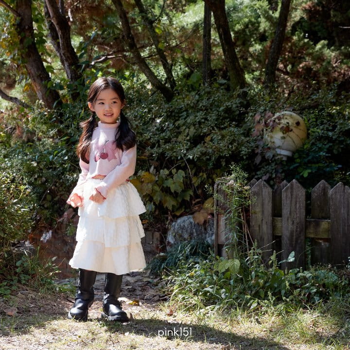 Pink151 - Korean Children Fashion - #magicofchildhood - Cherry Pink Crop Tee - 8