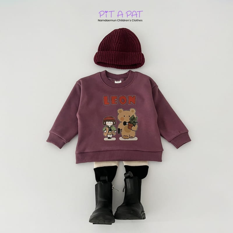 Pitapat - Korean Children Fashion - #Kfashion4kids - Bear Leon Leggings Top Bottom Set - 8