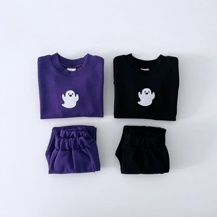 Pitapat - Korean Children Fashion - #childofig - Kid Ghost Top Bottom Set