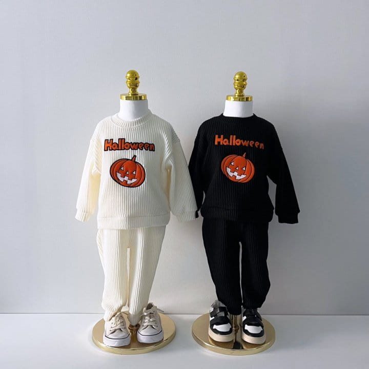 Pitapat - Korean Children Fashion - #magicofchildhood - Pumpkin Top Bottom Set - 8