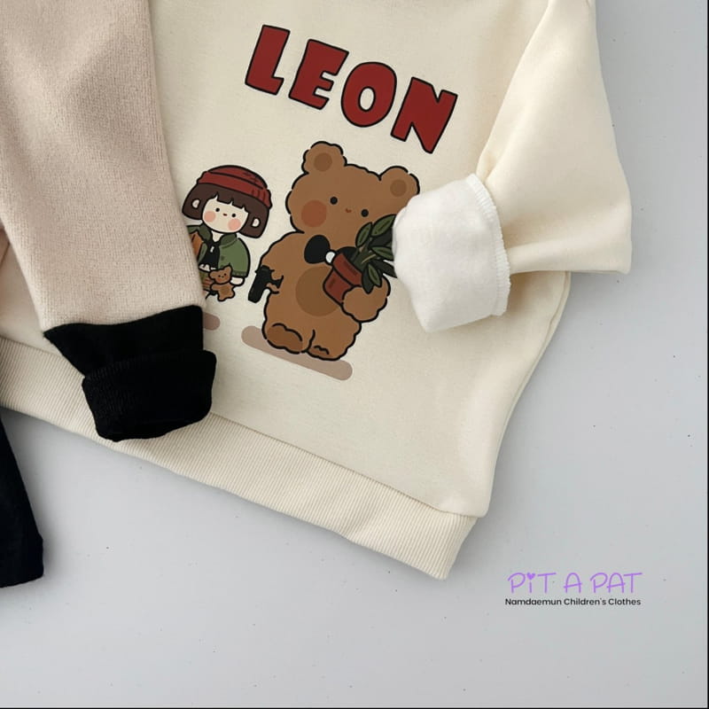 Pitapat - Korean Children Fashion - #minifashionista - Bear Leon Leggings Top Bottom Set - 11