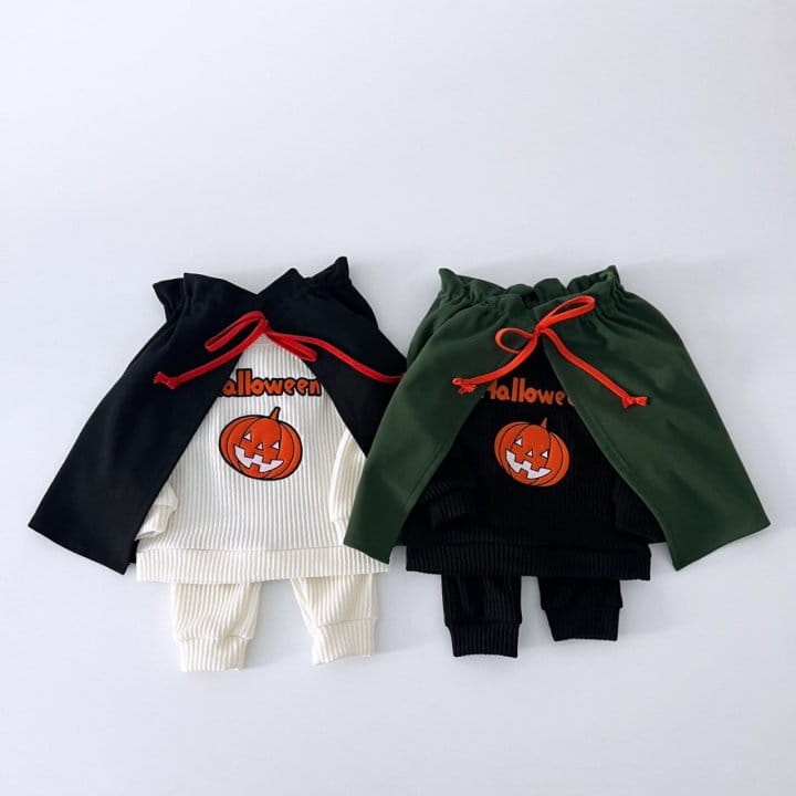 Pitapat - Korean Children Fashion - #todddlerfashion - Pumpkin Top Bottom Set - 11