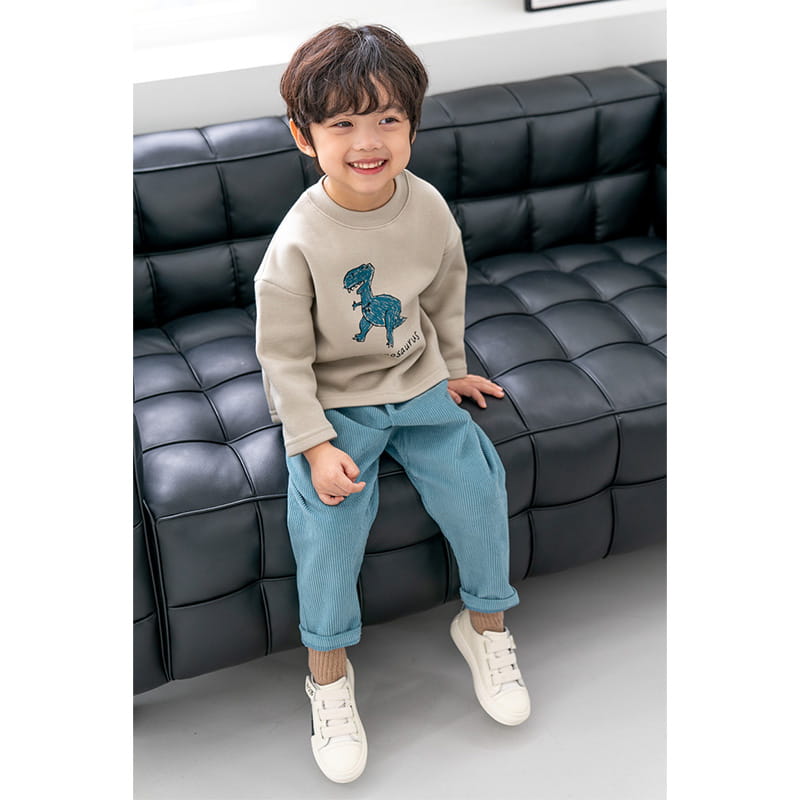 Raykids - Korean Children Fashion - #Kfashion4kids - 2Do Dino Panpan Top Bottom Set - 3