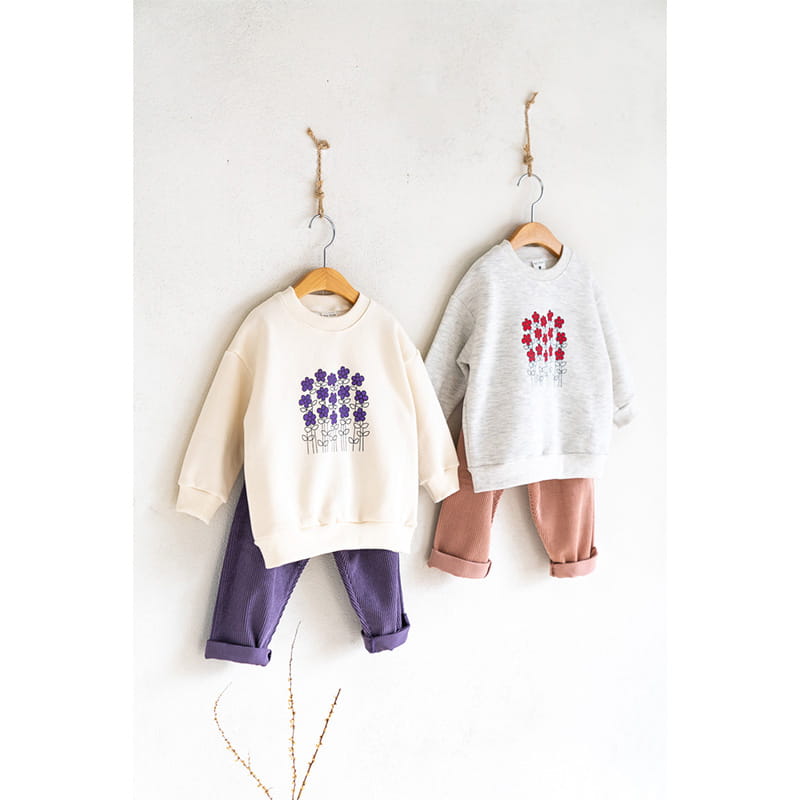 Raykids - Korean Children Fashion - #prettylittlegirls - Flower Fleece Tee - 4