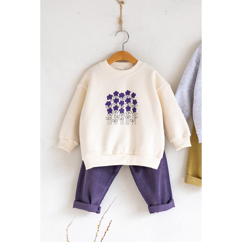 Raykids - Korean Children Fashion - #childofig - Flower Fleece Tee - 5