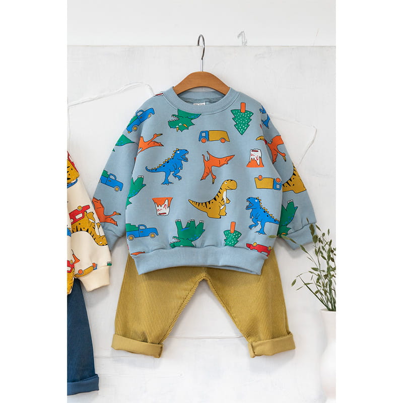 Raykids - Korean Children Fashion - #childofig - Dino Nara Fleece Tee - 2