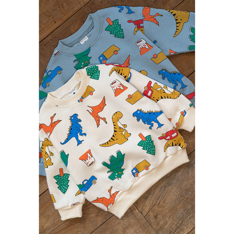 Raykids - Korean Children Fashion - #designkidswear - Dino Nara Fleece Tee - 5