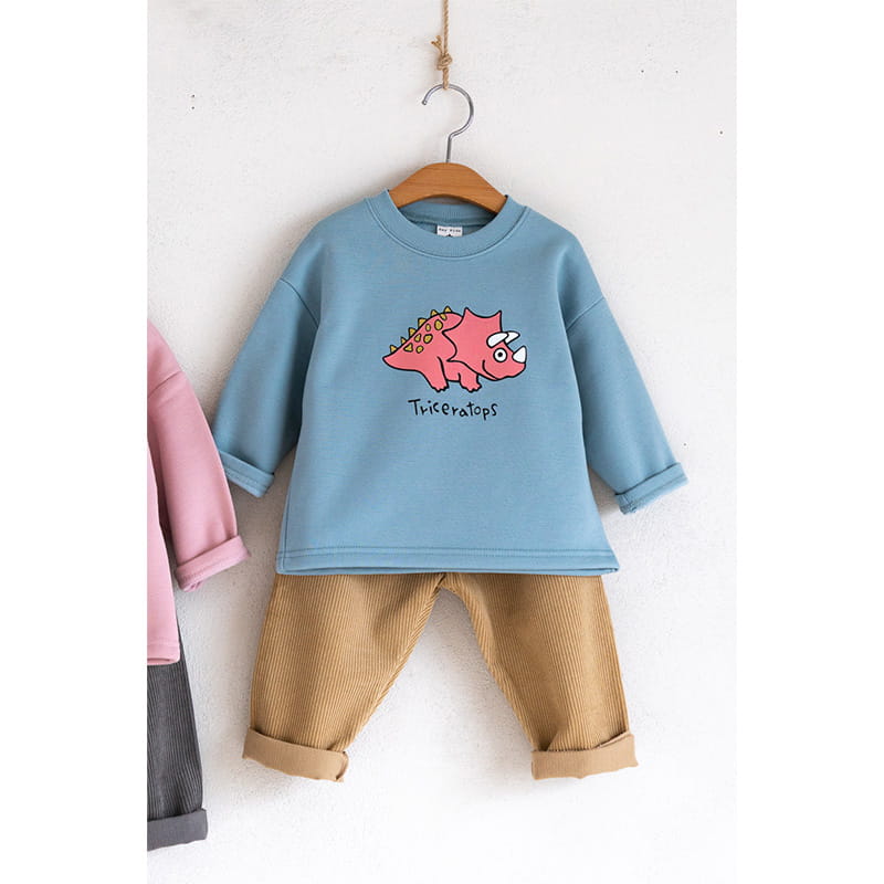 Raykids - Korean Children Fashion - #discoveringself - Jurassic Panpan Top Bottom Set - 2