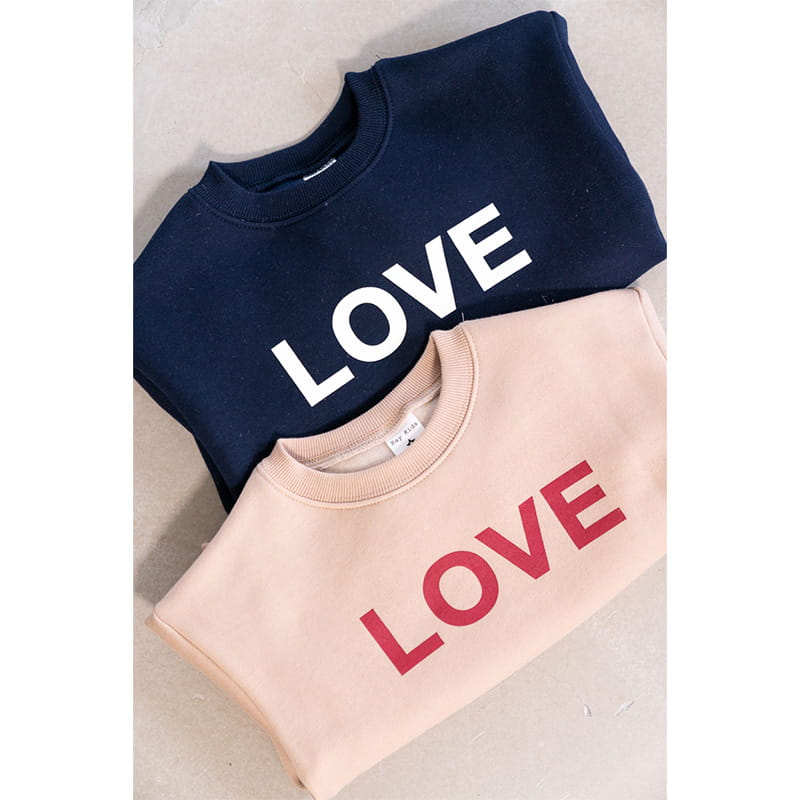 Raykids - Korean Children Fashion - #discoveringself - Love Fleece Tee