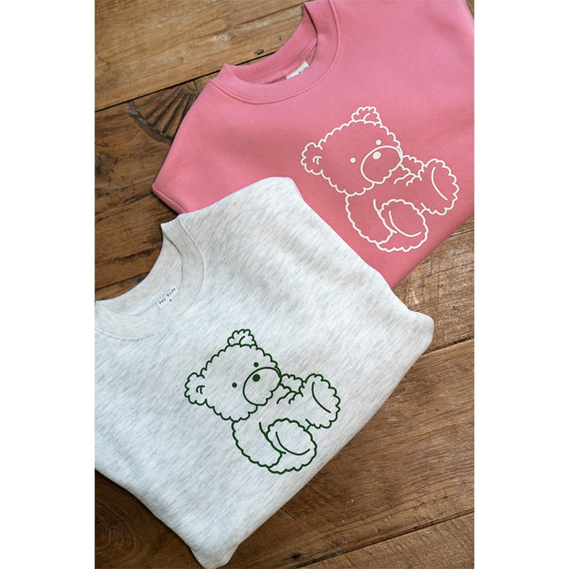 Raykids - Korean Children Fashion - #discoveringself - Bear Fleece String Top Bottom Set - 4