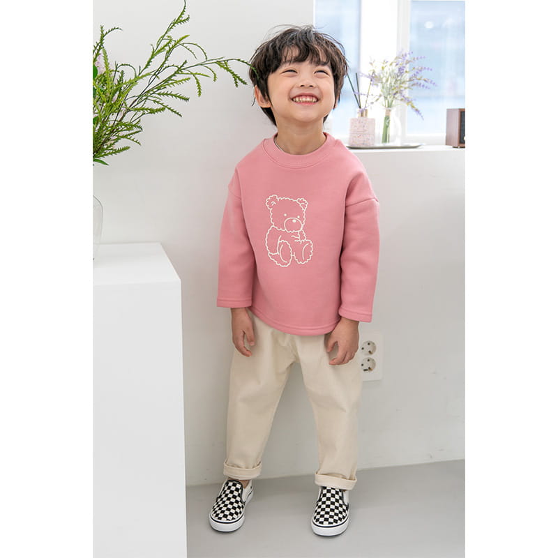 Raykids - Korean Children Fashion - #kidsshorts - Bear Fleece Panpan Top Bottom Set - 7