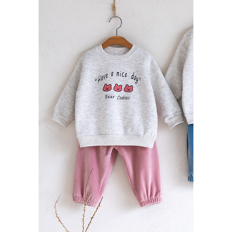 Raykids - Korean Children Fashion - #kidsshorts - Cookie Bear Bbosong Top Bottom Set