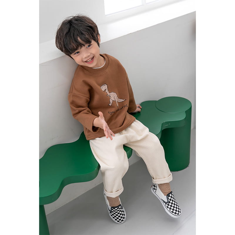 Raykids - Korean Children Fashion - #kidsstore - 2Do Dino Panpan Top Bottom Set