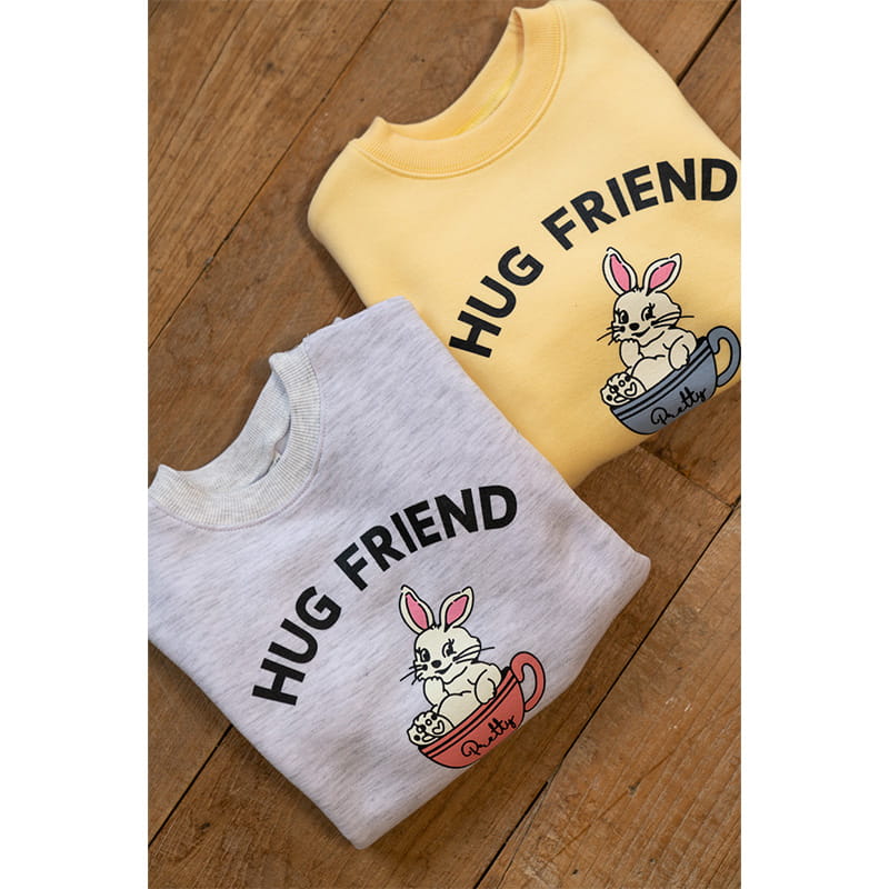 Raykids - Korean Children Fashion - #littlefashionista - Cup Rabbit Fleece Tee