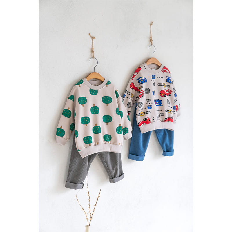 Raykids - Korean Children Fashion - #littlefashionista - Fleece Panpan Top Bottom Set - 3