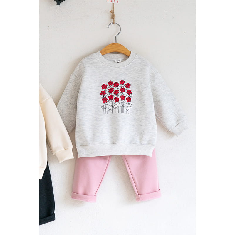 Raykids - Korean Children Fashion - #littlefashionista - Flower String Top Bottom Set