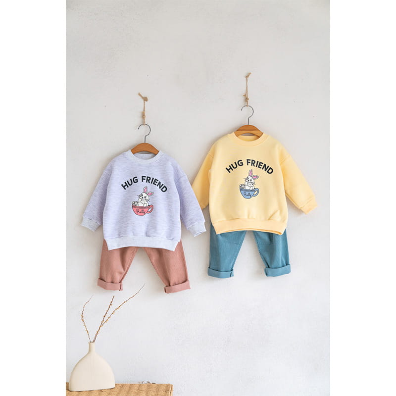 Raykids - Korean Children Fashion - #magicofchildhood - Cup Rabbit Fleece Tee - 2