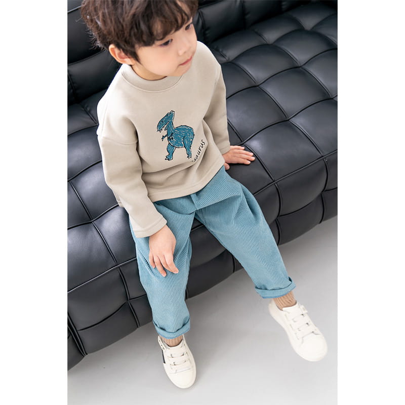 Raykids - Korean Children Fashion - #magicofchildhood - 2Do Dino Fleece Tee - 2