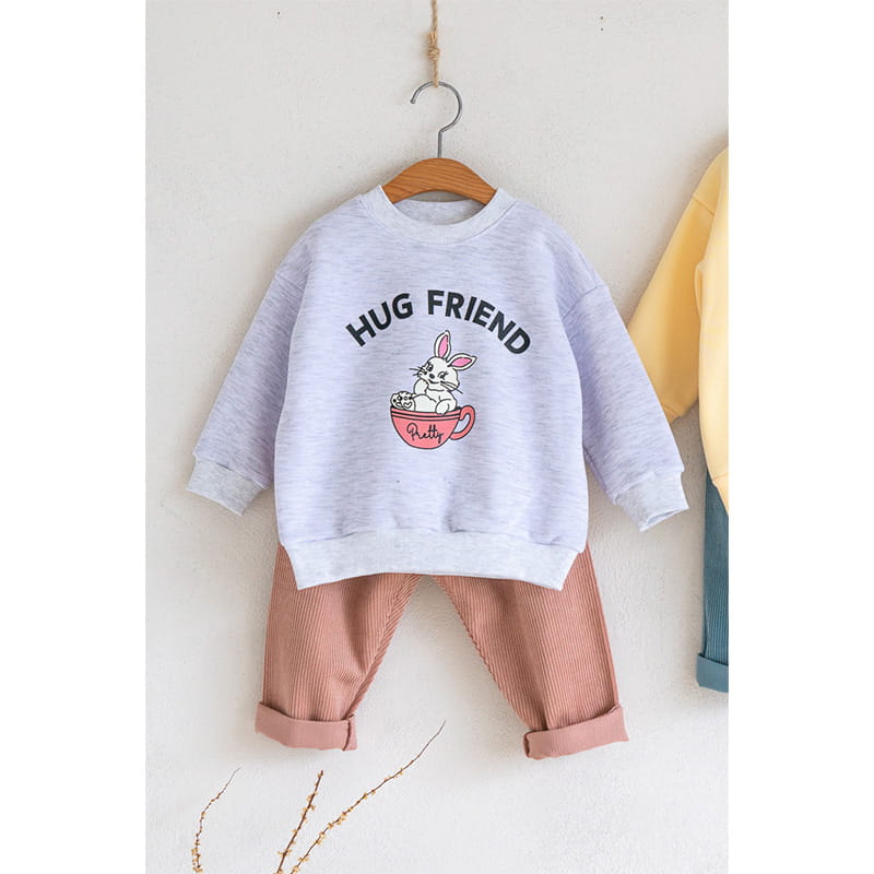 Raykids - Korean Children Fashion - #minifashionista - Cup Rabbit Fleece Tee - 3