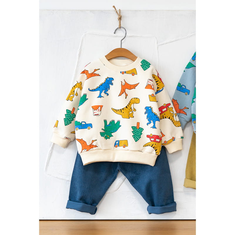 Raykids - Korean Children Fashion - #minifashionista - Dino Nara Panpan Top Bottom Set